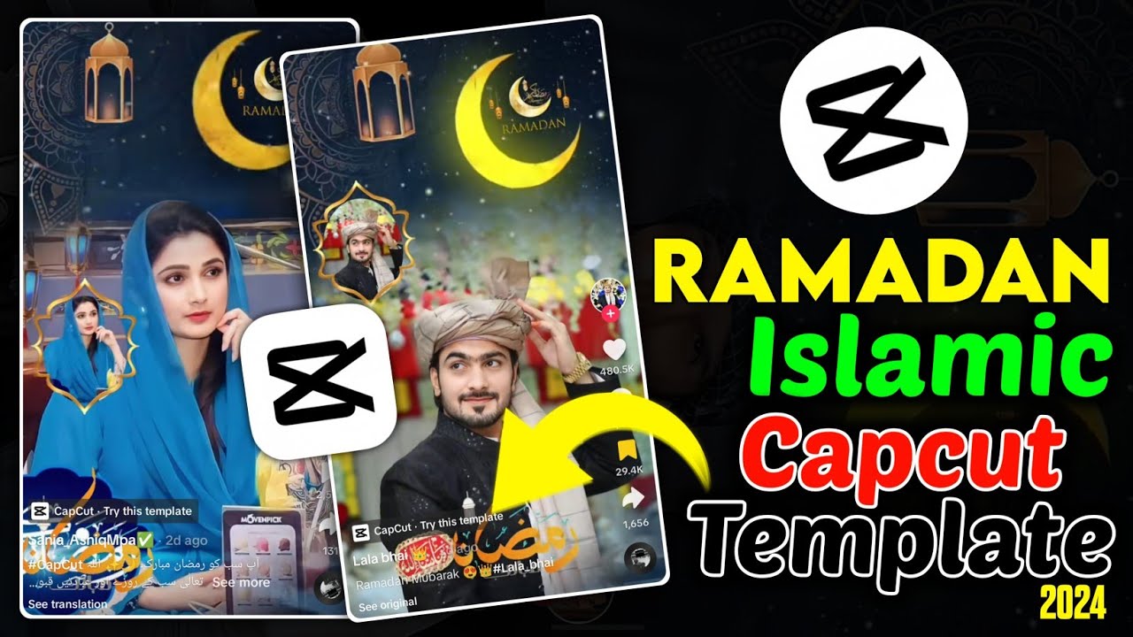 Capcut Islamic Template 2024 | TikTok Ramadan Mubarak Islamic Template Video Editing In CapCut App
