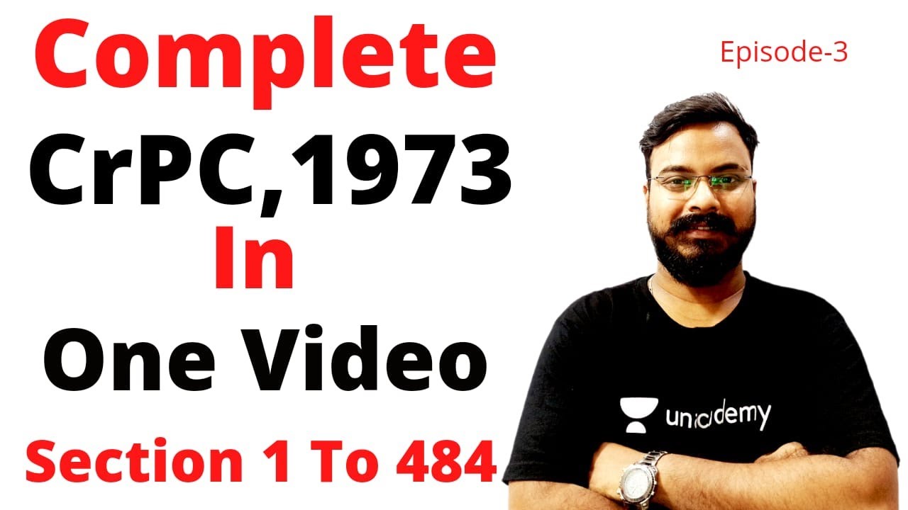 Marathon Session On Complete Criminal Procedure Code 1973 | Section 1 To 484 Of CrPC 1973