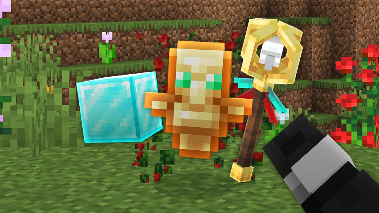 Minecraft Hunger Games, But Flower Drops Are Random