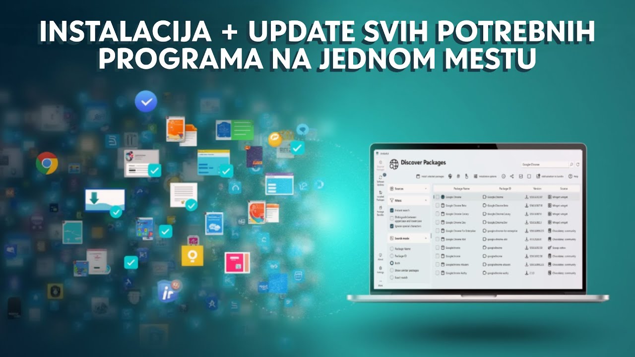 NAJBRŽI način za instalaciju i ažuriranje (update) SVIH programa na Windows 10/11