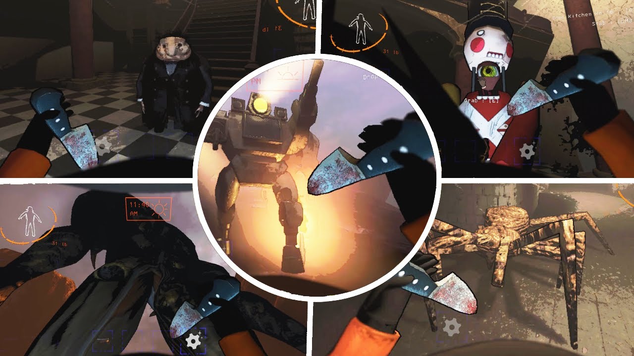 Kitchen Knife on EVERY MONSTER What happens? - Lethal company (New entities update)