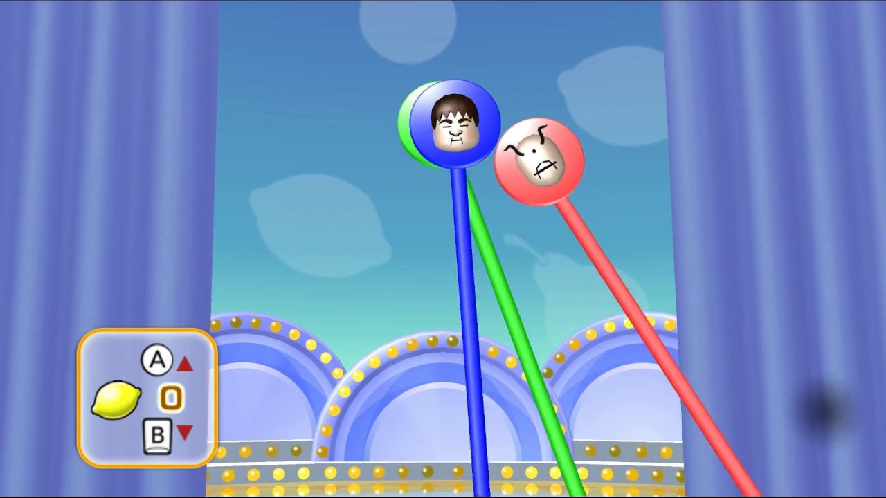 Wii Party minigame: Flying Fruit 60fps
