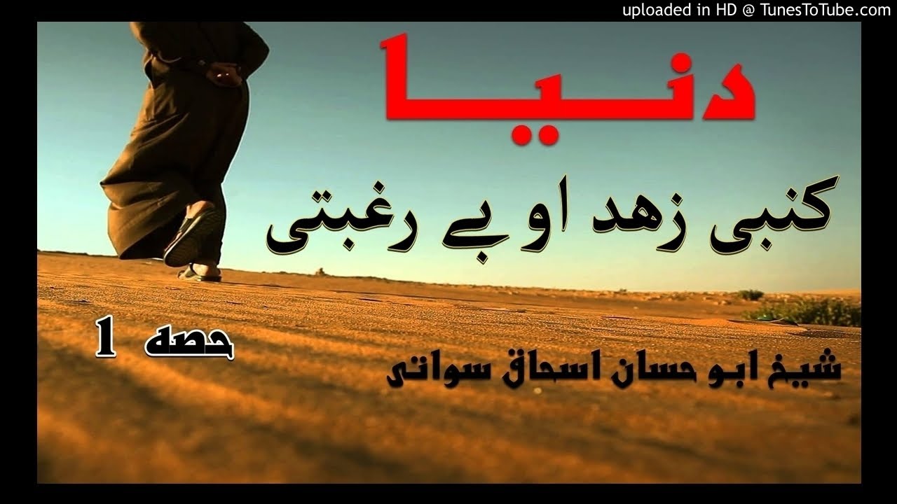 sheikh abu hassaan swati pashto bayan -  دنیا کښی زهد او بې رغبتی - حصه  1