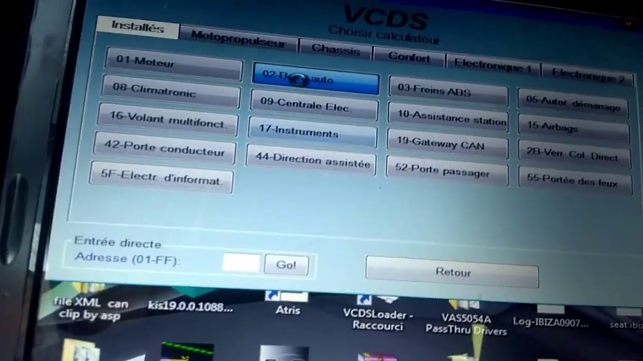 vcds Kilométrage réel golf7