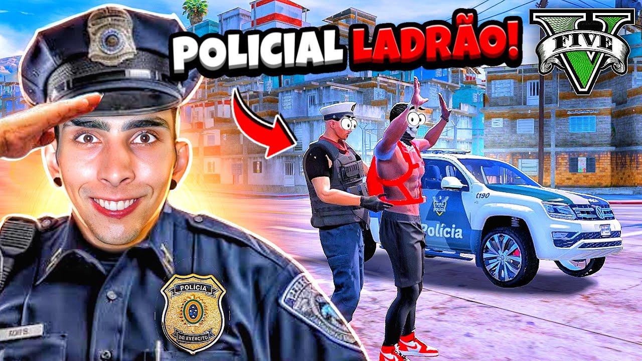 FINGI SER POLICIAL POR 1 DIA no GTA RP