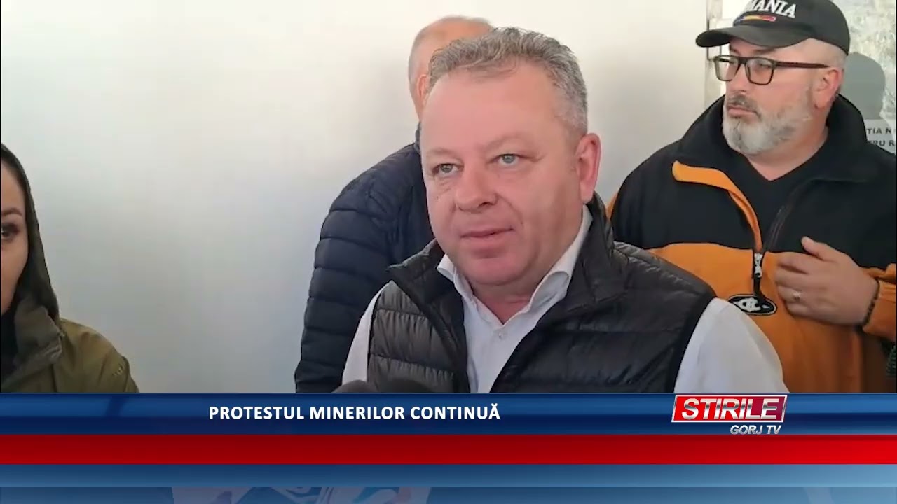 Protestul minerilor continuă