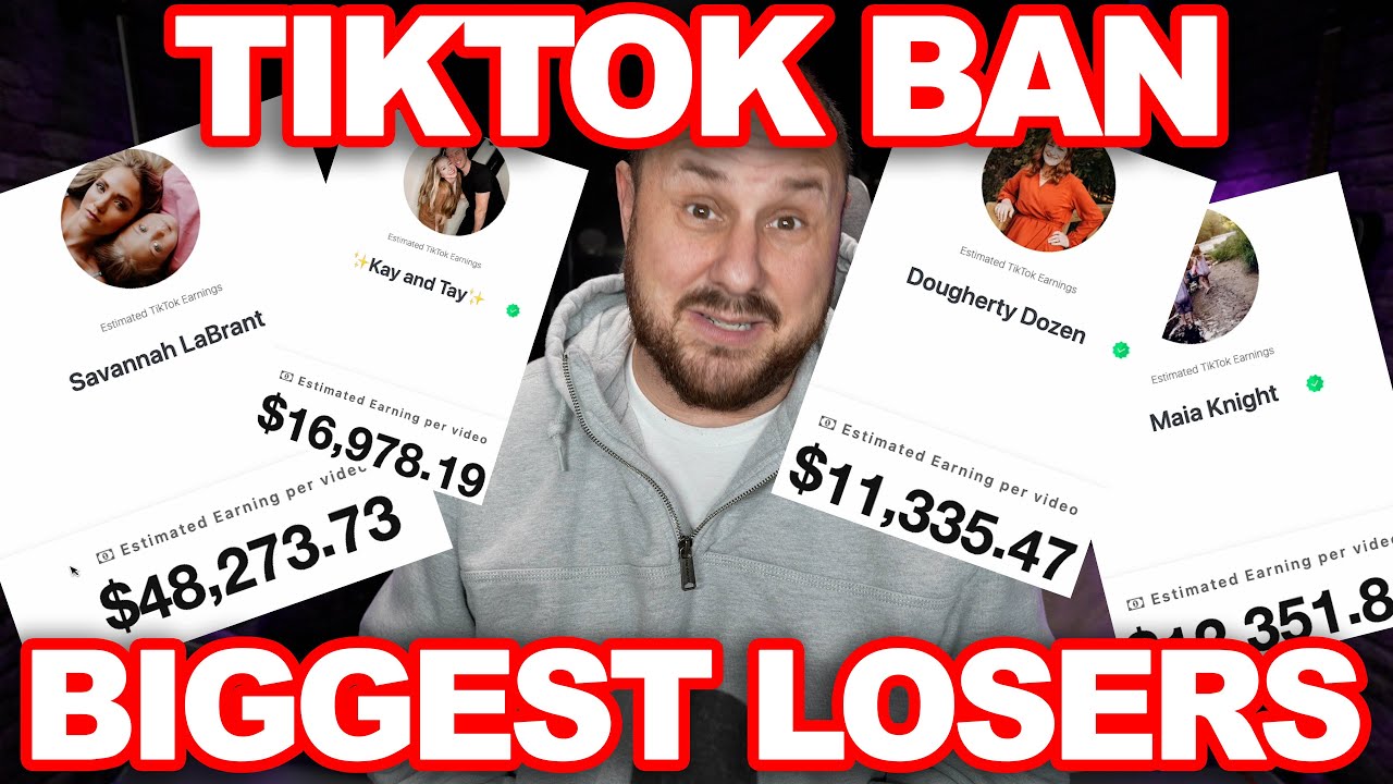 Incoming TikTok Ban's Biggest Losers HOLY SMOKES These People Make So Much Money!