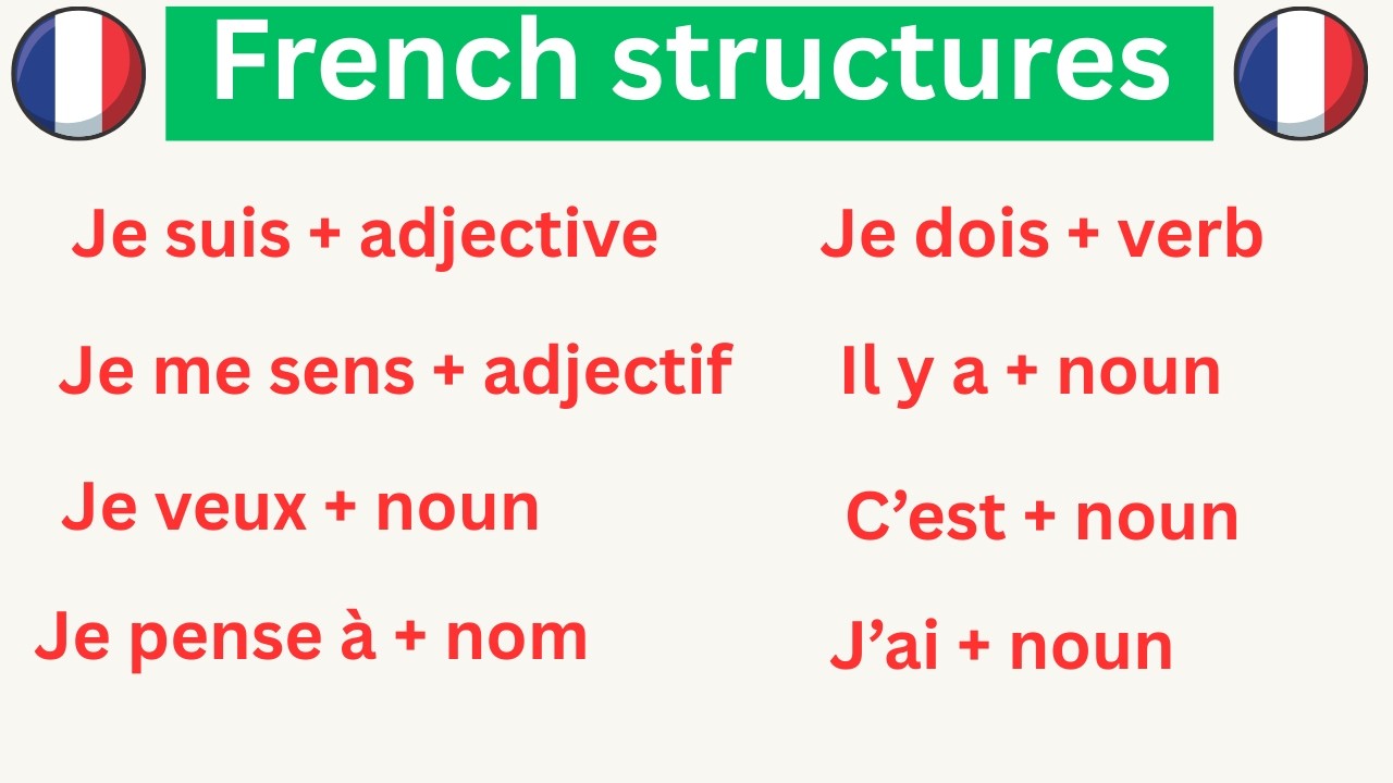 50 Common French Structures You Must Know