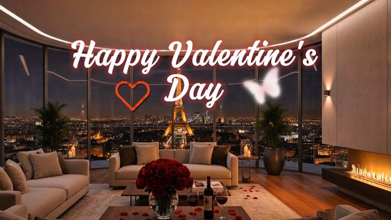 Romantic Jazz for Valentine’s Day 💖 Soft Mellow Jazz & Cozy Night Ambience