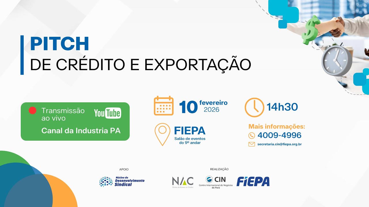 Pitch de Crédito e Exportação