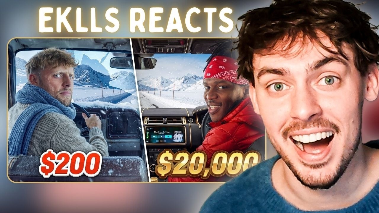 SIDEMEN $20,000 vs $200 WINTER ROAD TRIP (Reaction)