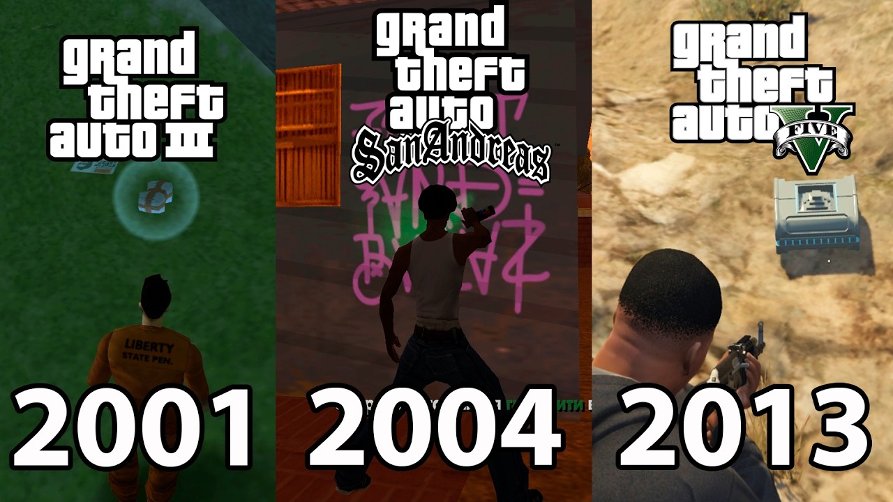 ЭВОЛЮЦИЯ СОБИРАТЕЛЬНЫХ ПРЕДМЕТОВ В GTA  (2001 - 2013)