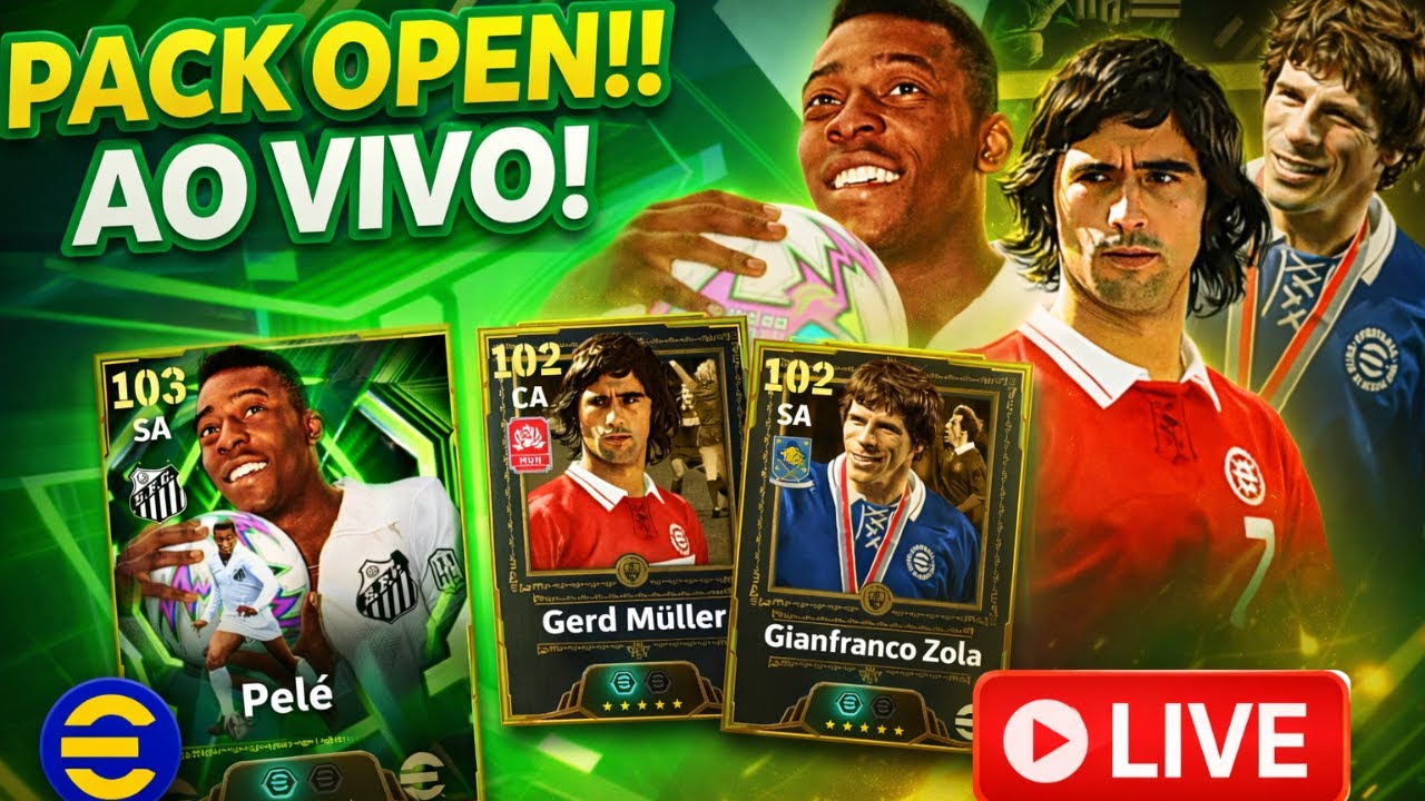 AO VIVO - EM BUSCA DAS NOVAS LENDAS DO EFOOTBALL!!
