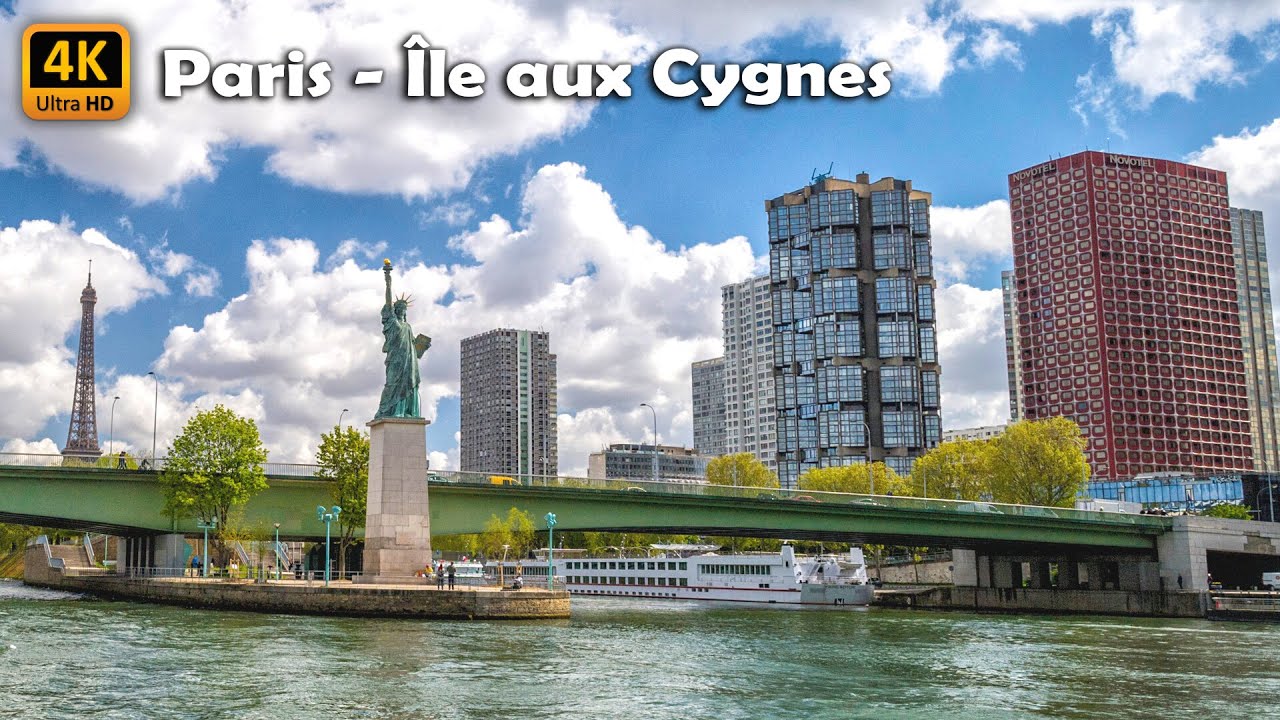 🇫🇷 Paris, Île aux Cygnes, Parc de Passy, Eiffel Tower, Amazing Walking Tour [4K/60fps]