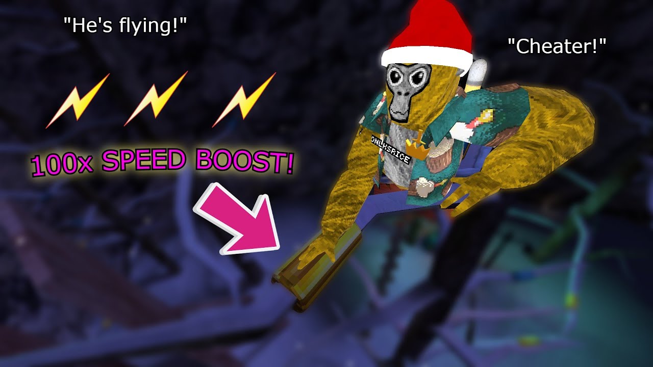 ABUSING THE NEW BOUNCERS in Gorilla Tag! (CRAZY SPEEDBOOST!)