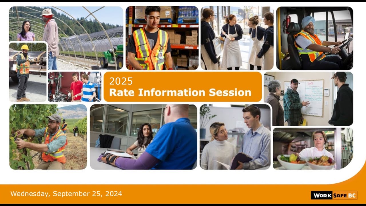 WorkSafeBC 2025 Rate Consultation Information Session