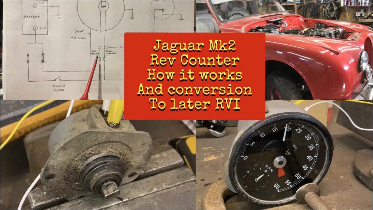 Jaguar MK 2 Rev counter how it works plus RVI swap