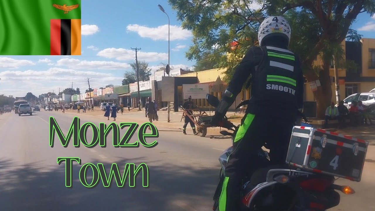 What you DIDN'T KNOW about MONZE TOWN 🇿🇲 Africa | Motorcycle Road Trip - Choma to Monze!