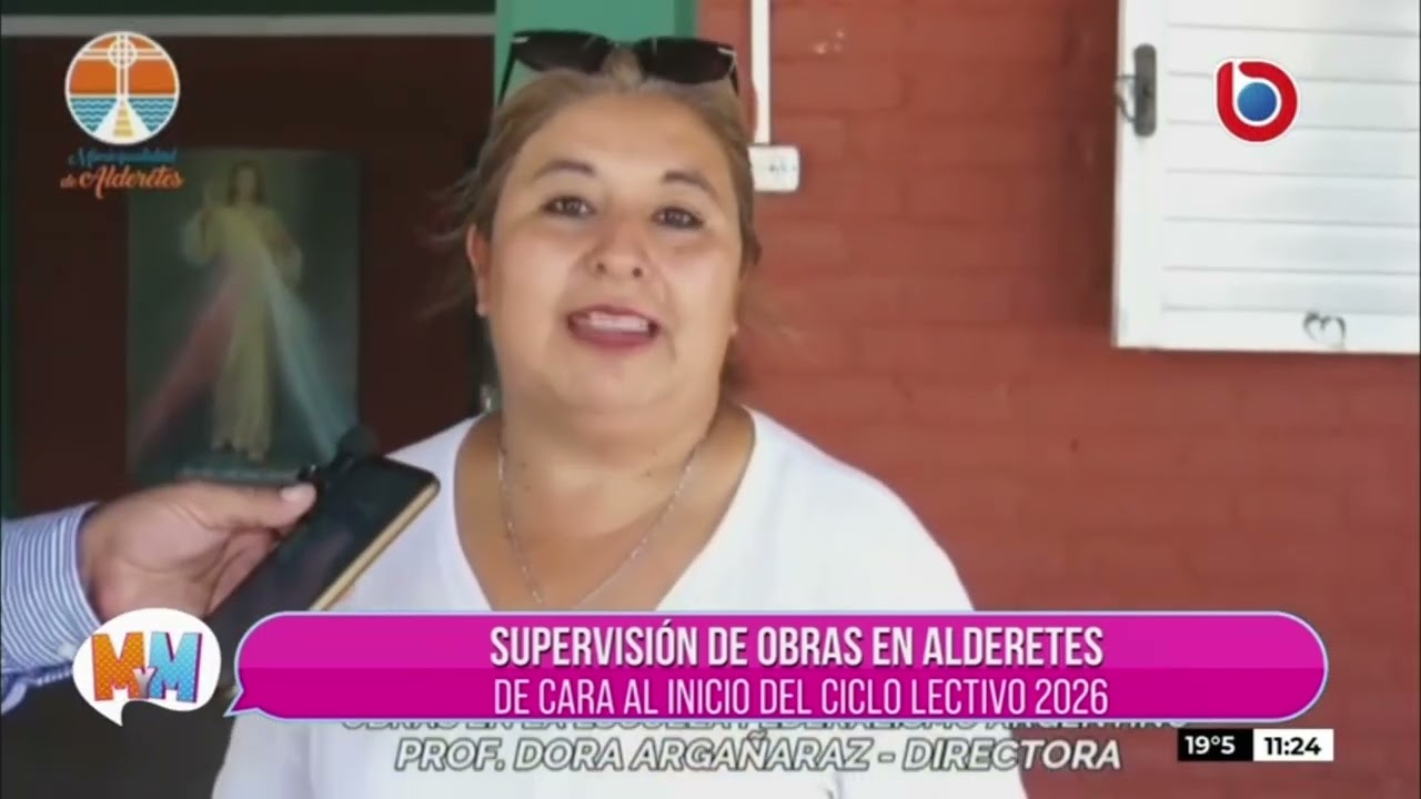 SUPERVICIÓN DE OBRAS EN ALDERETES DE CARA AL INICIO DEL CICLO LECTIVO 2026