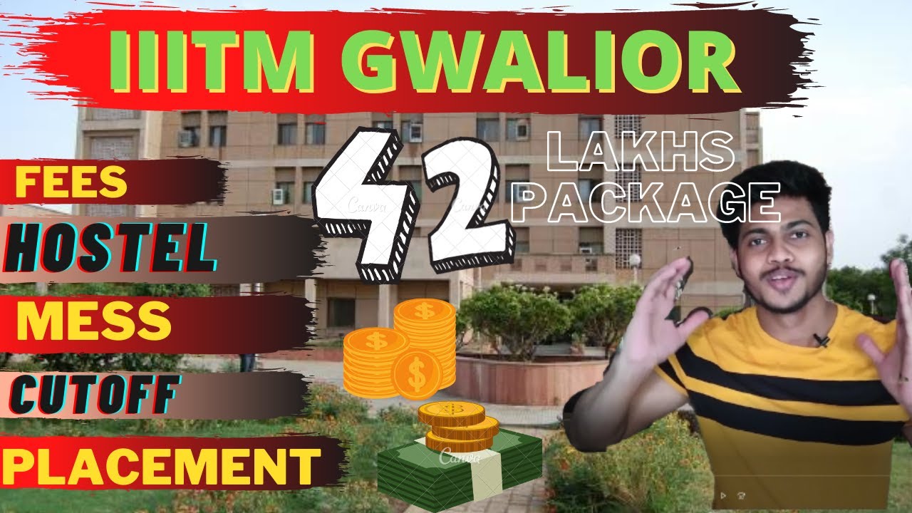 IIITM Gwalior College😎 | iiit Gwalior MTech placement | Cutoff | Hostel + Mess | Fest | Campus Tour😍