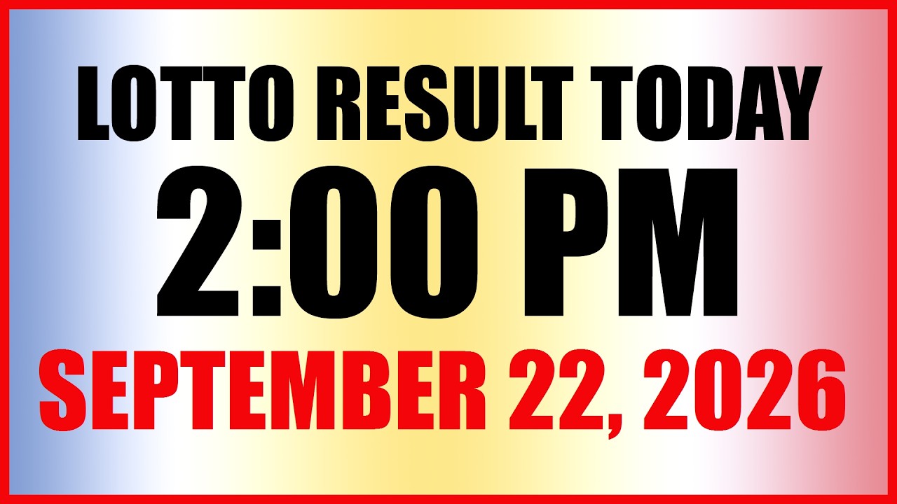 Lotto Result Today 2pm Draw September Tuesday, 2026 Swertres Ez2 PCSO
