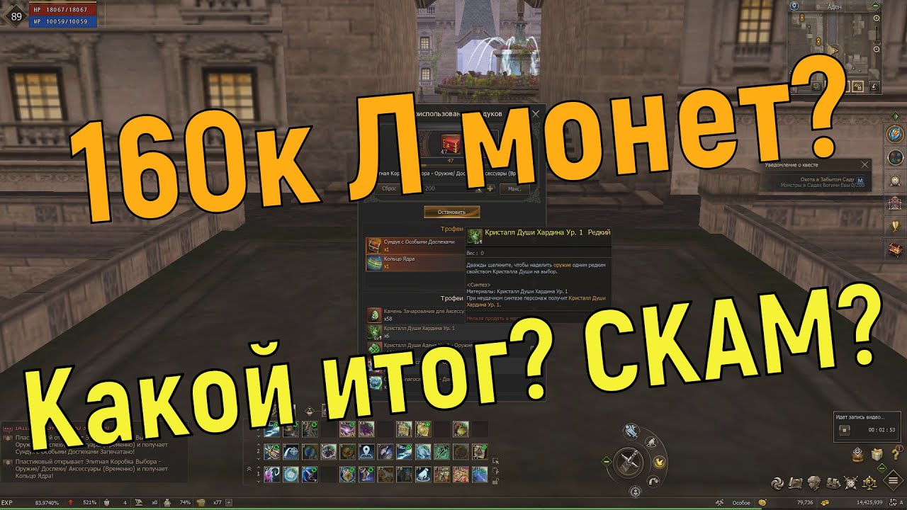 Lineage 2 Essence! Акция Роскошный выбор, 160 000 л монет. Что получил в итоге?