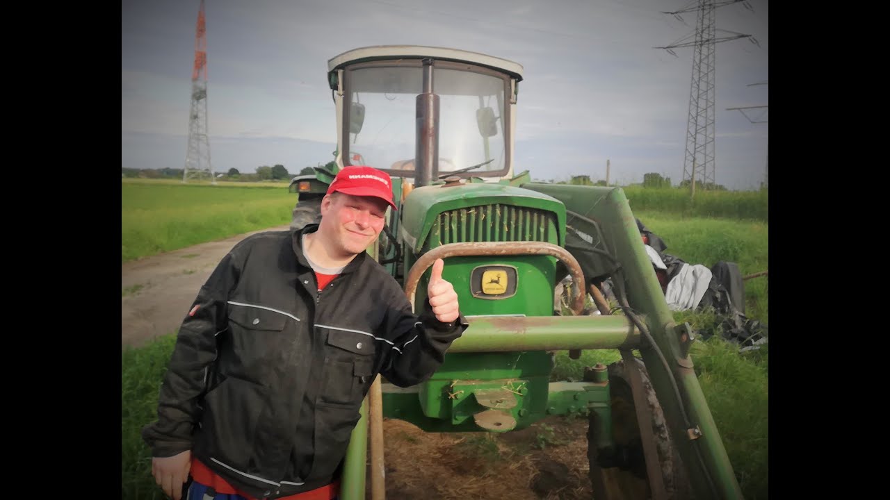John Deere Oldtimer Traktor 3130 in Aktion - Diesel Power