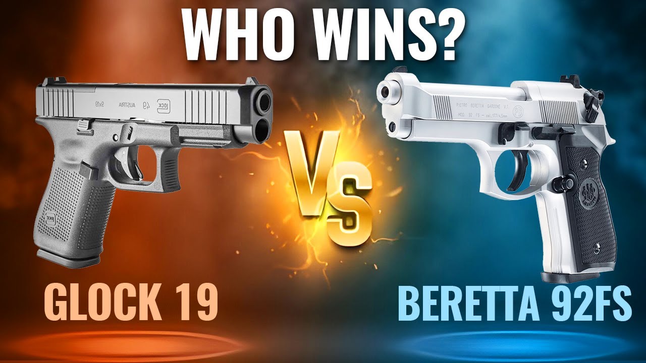 Glock 19 vs Beretta 92FS: The Biggest Rivals....Who Beats Who?