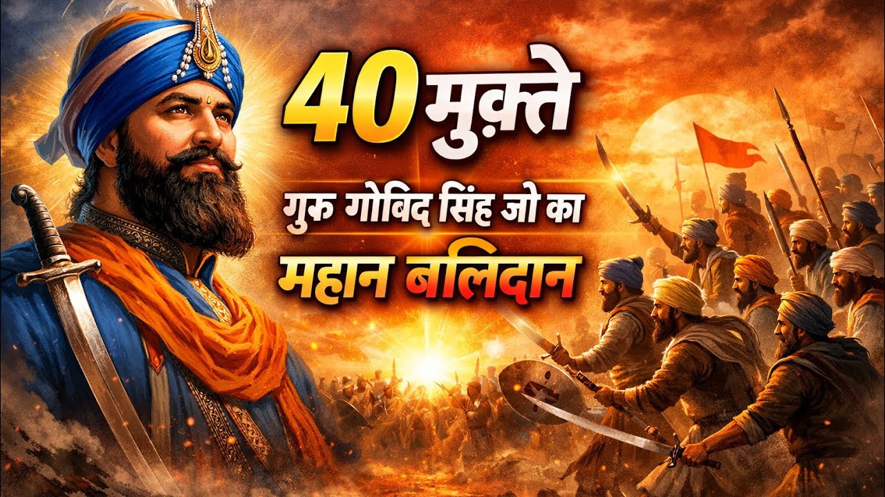 Hidden Story Behind the 40 Mukte and Guru Gobind SinghJi ! 40 मुक्ते और गुरु गोबिंद सिंह जी के पीछे 