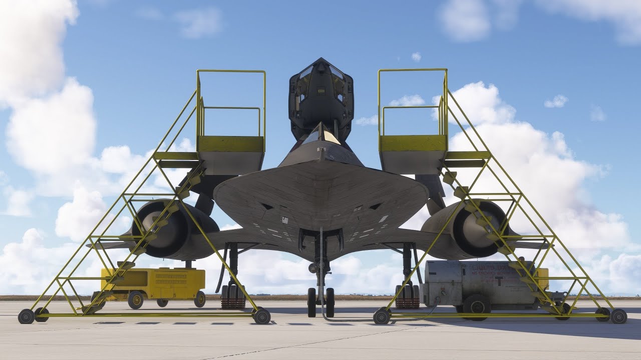 Testing the Blackbird Simulations Lockheed SR-71 Blackbird BETA in Flight Simulator 2024