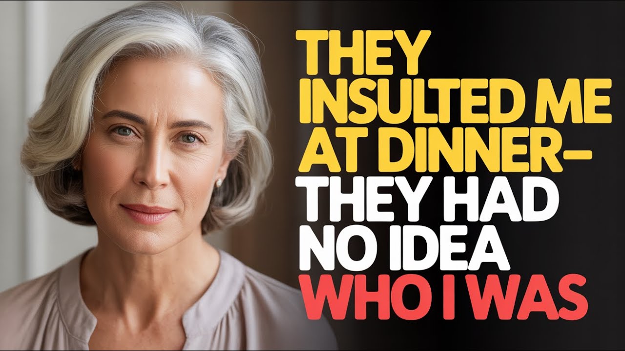 My Son Thought I Was Broke — Until His Girlfriend’s Rich Parents Insulted Me at Dinner! then I...