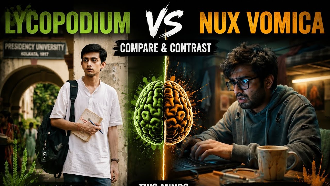 ✨ Lycopodium vs Nux Vomica | Fearful Leader vs Angry Achiever | Materia Medica Made Easy