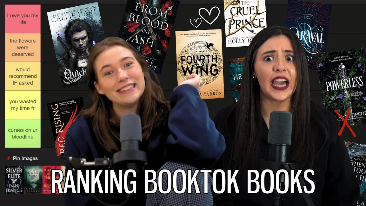 ranking popular booktok books // romantasy & fantasy edition