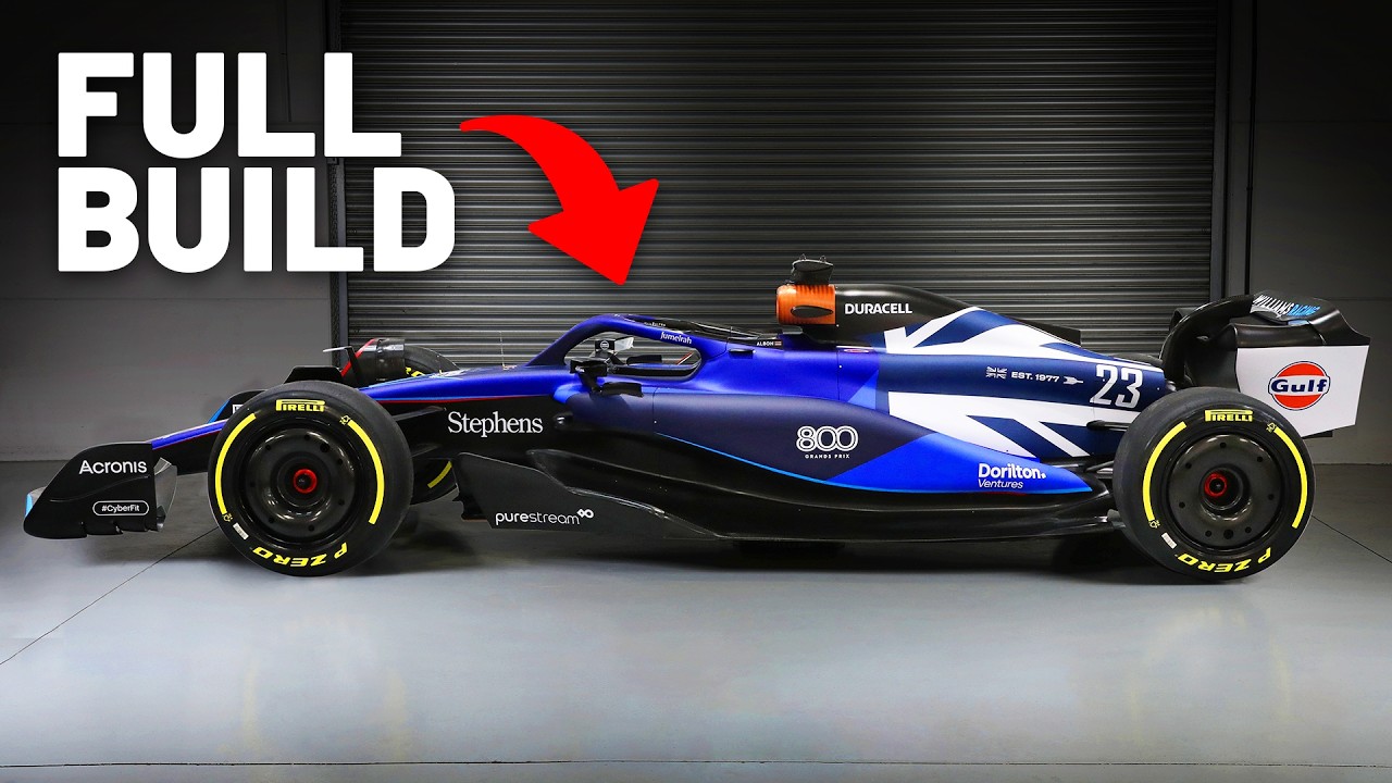 Full Build F1 Car - Williams FW45 2023 British GP - 800th Grand Prix Livery 1:1 Model
