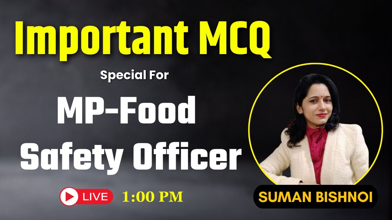 MP Food Safety Officer | MP FSO Vacancy 2025 Important MCQs