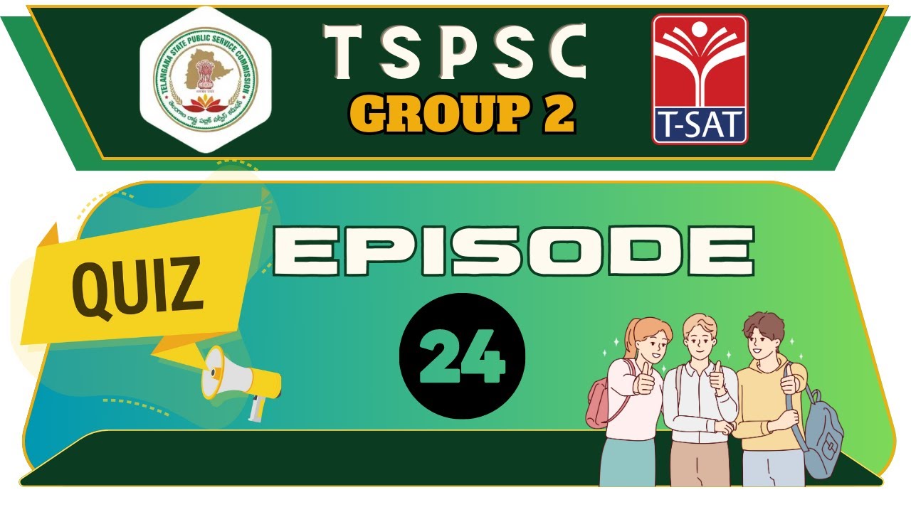 TSPSC Quiz Episode - 24 || Group 2 MCQS || Competitive Exams Special || T-SAT || 11.07.2023