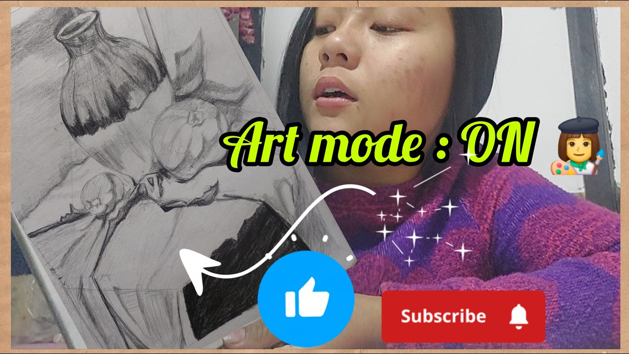 START AGAIN WITH FULL PASSION 💪👩‍🎨#31 #art #stilllife #sketchful #viral #viralvideo #artist #sketch