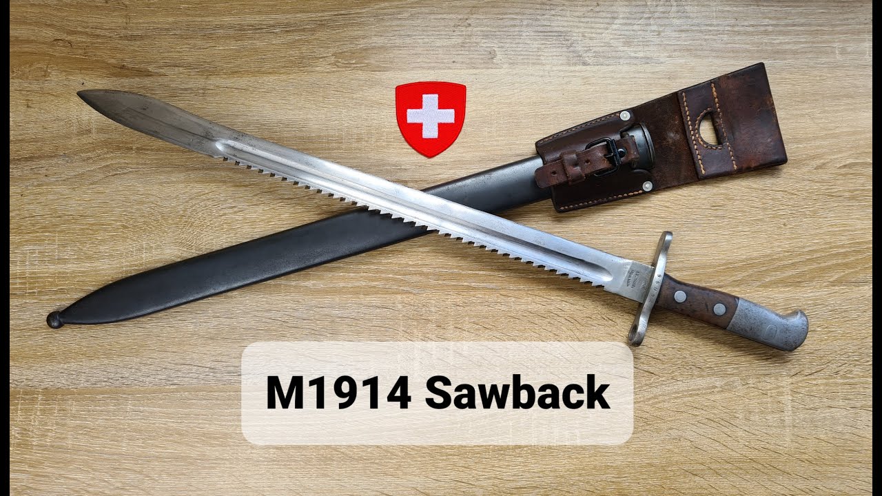 Swiss Pioneer sawback M1914 bayonet