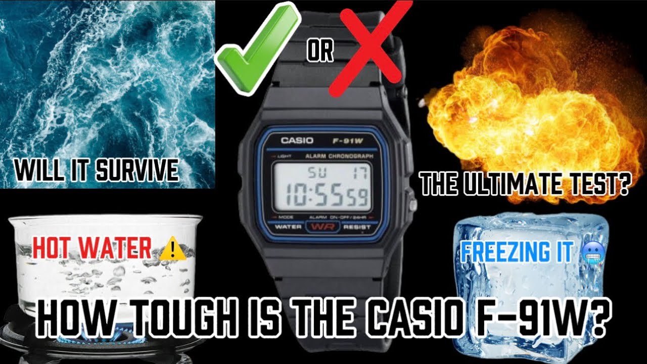 Насколько прочны часы Casio F-91W? Самый серьёзный тест! #casio #watch #review #subscribe #casiof...