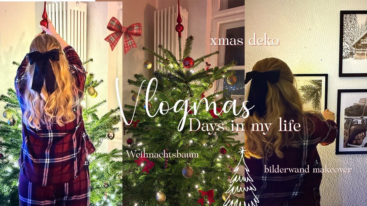 Vlogmas I Xmas Deko, Weihnachtsbaum schmücken, Buchpost, Unwind with me