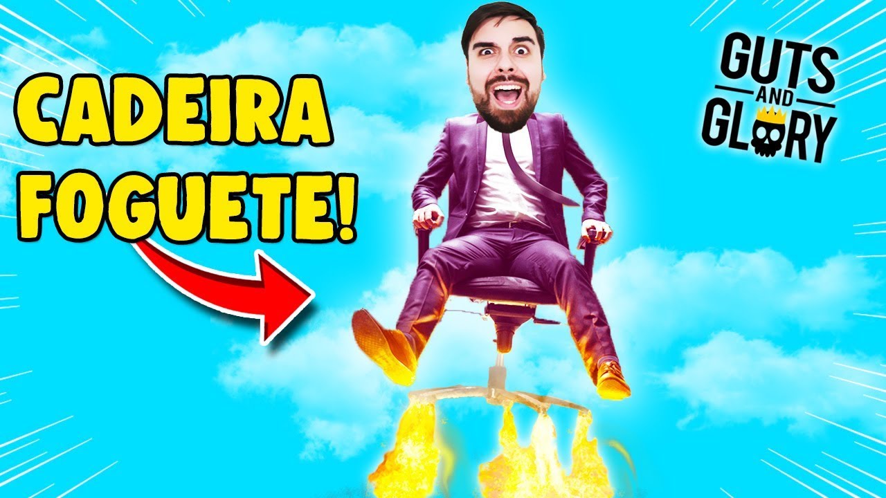 Fiz uma CADEIRA FOGUETE e voei pelos céus! - Guts and Glory