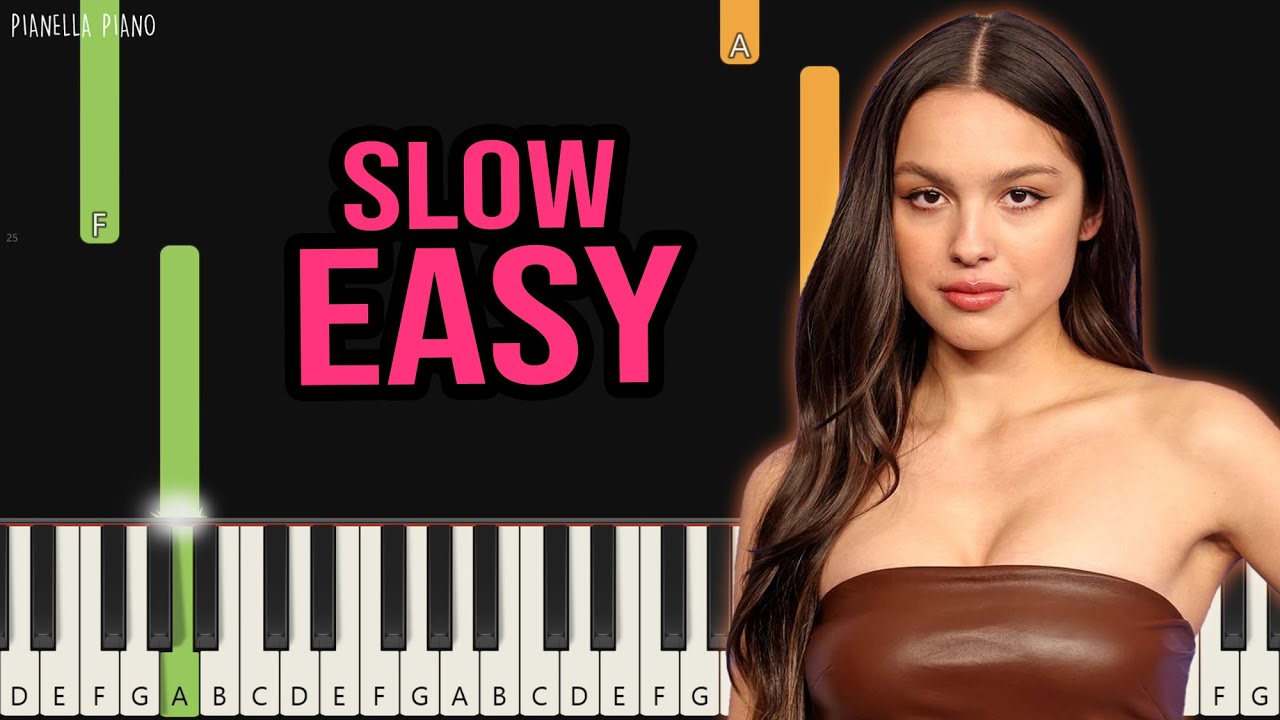 Olivia Rodrigo - teenage dream | SLOW EASY Piano Tutorial by Pianella Piano