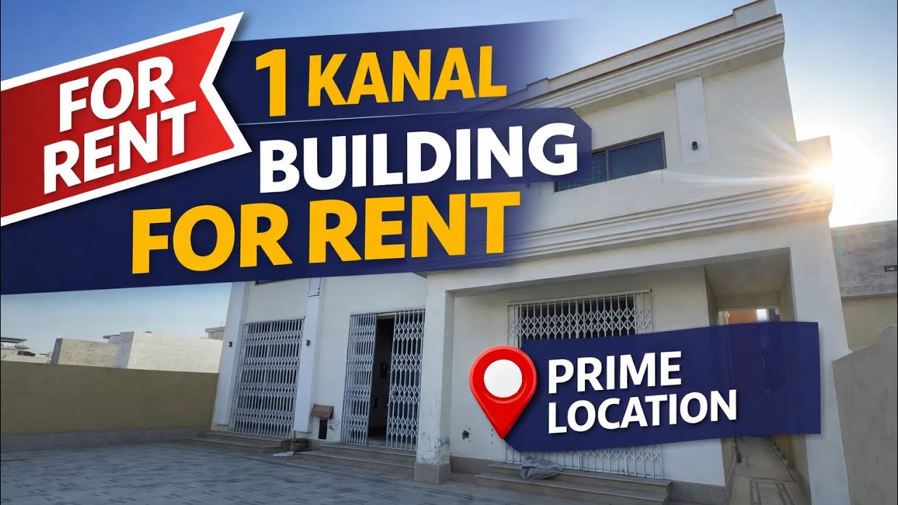 1 Kanal brand new building For rent in LDA avenue 1 