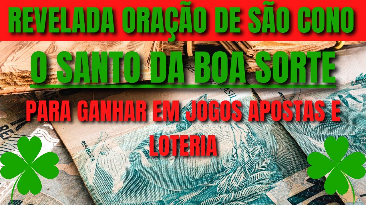 REVELADA FORTE E PODEROSA ORAÇÃO DE SÃO CONO O SANTO DA BOA SORTE🍀