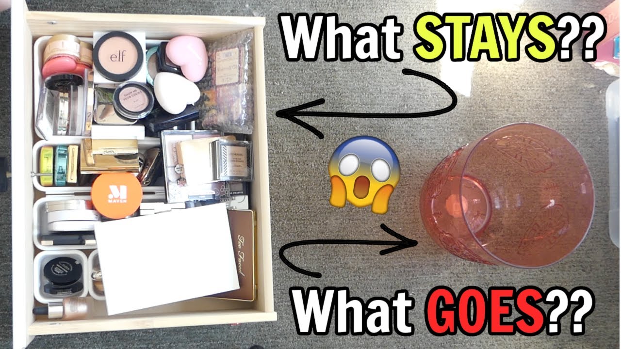 Half. Must. GO!!!!! (MAKEUP DECLUTTER 2021) | Blush, Highlighter, & Contour