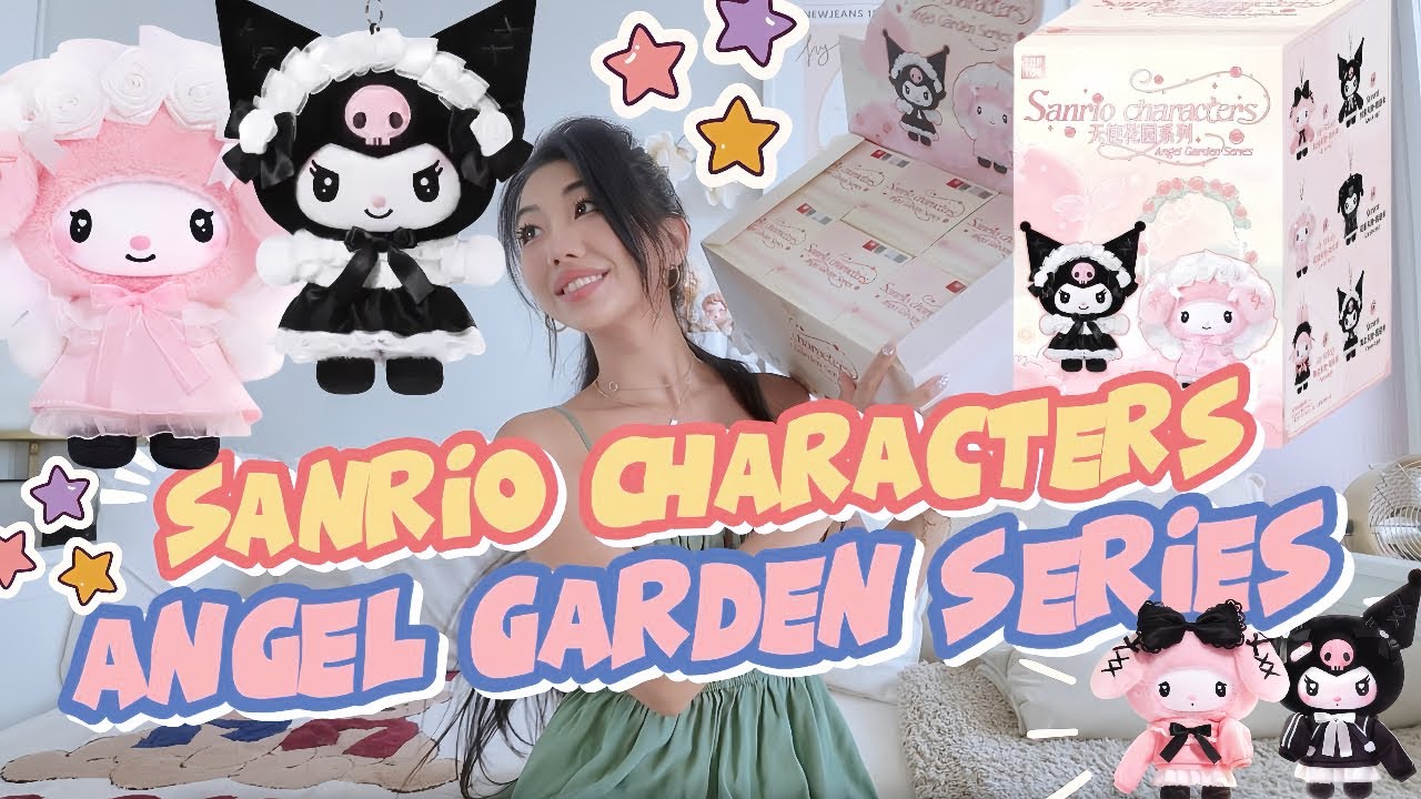 🎀🖤 Unboxing ALL 6 Sanrio Characters Angel Garden Series Blind Box! | Kuromi & My Melody Full Set