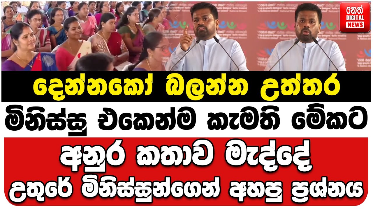 දෙන්නකෝ බලන්න උත්තර| මිනිස්සු එකෙන්ම කැමති මේකට |අනුර කතාව මැද්දේ උතුරේ මිනිස්සුන්ගෙන් අහපු ප්‍රශ්නය
