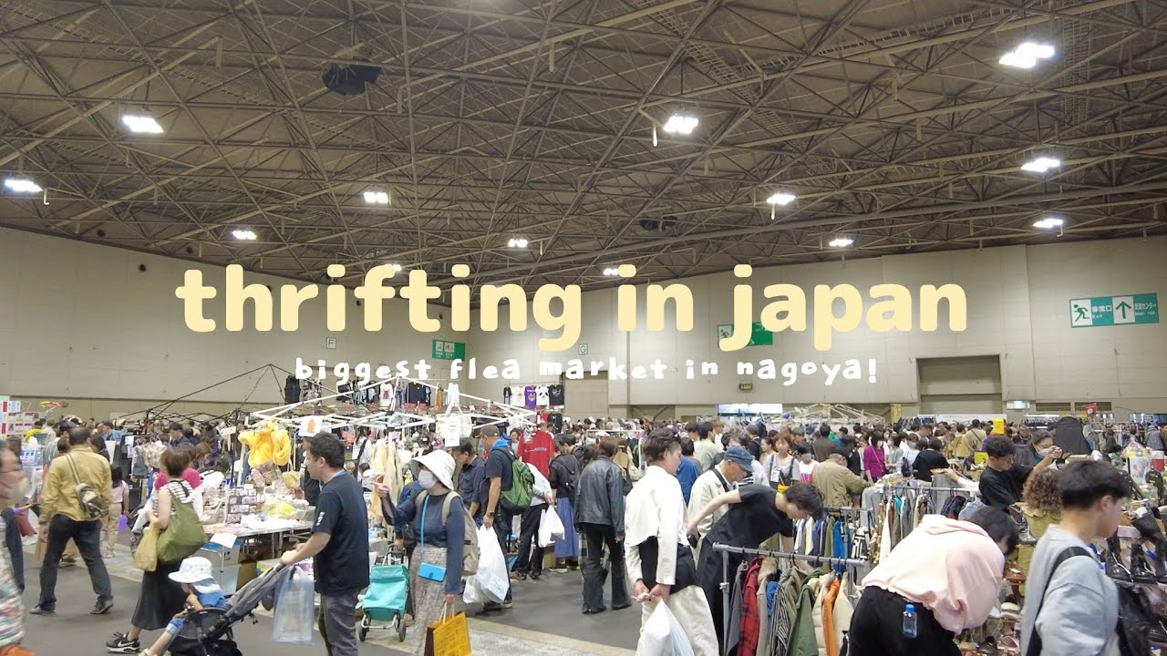 Thrifting in Japan Vlog 🇯🇵 | Nagoya's BIGGEST Flea Market, Thrift Haul, Ana Luisa unboxing 🥰
