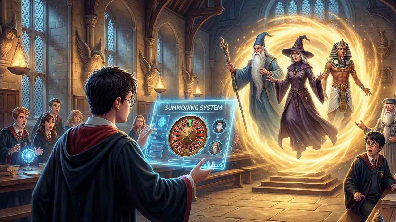 What If Harry Had SUMMONING System & Could Pull Random Legendary Wizards From History