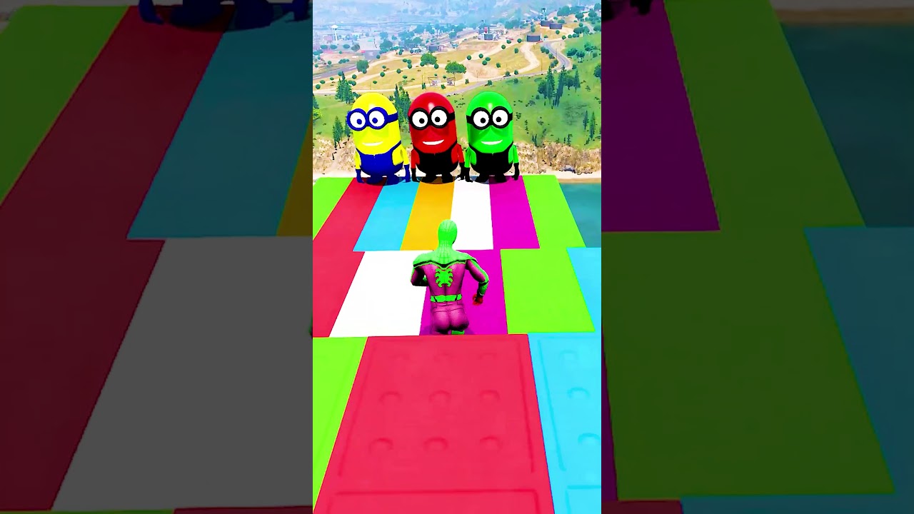 GTA 5 Epic Water Ragdolls | Spider-Man Jumps / Fails ep.7673 #shorts